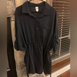 Long sleeve shirt dress